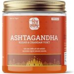 CHITRASHILA® Ashtagandha with Kesar & Chandan | Herbal Tilak/Tika for Pooja, Meditation & Rituals | Infused with Divine Aroma | Natural Fragrant Tilak Powder | 75g