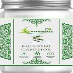 NATURELIVE Bhimseni camphor 500g | pacha karpooram original or bhimseni kapoor original camphor for pooja, bheemsen kapoor for Arti, use for camphor diffuser electric (Bhimseni Camphor Original, 500g)