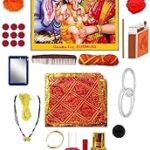 Tangy Pooja Samagri Kit for Pujan, Useful for Ganesh Chaturthi Puja with Photo (Hartalika Teej Puja Pack)