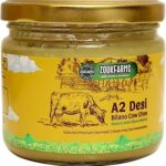 Zoukfarm A2 Shuddh Desi Cow Ghee | Made Using Vedic Bilona Method | Danedar Ghee | Farm-Made in Small Batches | Cultured Desi Ghee (250 ml Glass bottle)