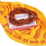 ASTRODIDI 5 Mukhi Rudraksha Mala With Gomukhi Bag for Mantra Jaap and Wearing | Lab Certified 108+1 Beads Five Face Panchmukhi Mala for Men and Women (Color: Brown, Size 7-8 MM)
