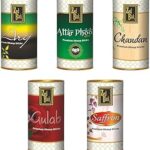 Zed Black Aroma Chandan, Gulab, Arij, Attar Phool and Saffron Incense Dhoop Sticks Tin - Combo of 5 (100 Gm Each)