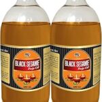 WQT - Black Sesame (Kala Til) Pooja Oil 480 ML (Pack of 2) for Diya and Religious Ceremonies Special for Poojan and Akhand Jyot, Havan Pooja