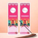 GULESSENCE Rose Agarbatti – 200 Sticks, Natural Gulab Incense for Pooja, Meditation, Mandir & Home Fragrance, Chemical-Free, Gobar & Temple Flower Blend