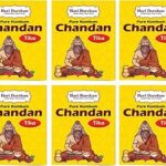 Hari Darshan Pure Kumkum Chandan Tika | Traditional Sandalwood Kumkum Tika for Puja Havan & Daily Rituals | Long-Lasting Fragrance & Smooth Application for a Divine Experience Pack of 6 (40gm Each)