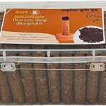 GAVO HARSHIDDHI Natural Cow Dung Dhoop Batti Organic Incense Sticks with Stand Made by Guggul Chandan Gulab Jatamassi Bhimseni Kapoor Havan Samagri - 60 Sticks - 2.5 inch (Havan)
