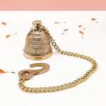 Torppeza Brass Wall Hanging Bell with Chain and Hanging Hook for Home Mandir Temple Decorative I Puja Room?
