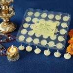 Welburn Veda&Co® Pure Cow Ghee Batti for Puja - 30 Pieces, Ghee Diya Batti with Cotton Wick, 30 Min Burn Time, Ghee Blended Diyas, One Month Pack, for Home & Temple