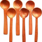 Fabartistry-By Nature, For Nature Pure Neem Masala Spoons Round Shape (6 Masala Spoons)