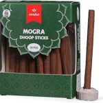 Swaha Mogra Cylindrical Dhoop Stick (Set of 30), Long Lasting Jasmine Fragrance Incense Sticks, Bamboo Less Eco Friendly Agarbatti Sticks - Pack of 1