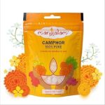 MANGALAM Camphor Tablet 100g Pouch (Small Round) - Pack of 1 | 100% Pure| For Puja, Festivals & Other Religious Ritual | No Dangerous Chemicals | Leaves No Residue Or Ash