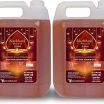 Narbhavi Pure Panchguna Deepam Oil | Til Oil for Pooja | Daily oil | Pooja Lamp Oil | with Jasmine Fragrance, Deepam/Diya/Lamp Oil 10Litre (Pack of 5Litre*2)