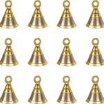 Spillbox Traditional Brass Bell/Ghanti for Pooja/Worship for Temple Home Decorative Brass Pooja Room Bells- Two Color (6)