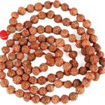 REBUY 5 Mukhi Rudraksha Mala for Men & Women 4mm Beads | Helps in Concentration, Protection, Harmony, Inner Peace | Ideal for Prayer, Meditation | 108 Beads, Pack of 1