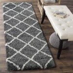 LUXE ZONE Polyester Fluffy Fur Rug Shaggy Modern Carpet for (Thickness - 2 Inch) for Living Room, Bedroom, Guest Room, Tempel, Kids Room, Pooja Room Carpet, (2x4 Feet, Grey Box)