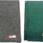 Achleshwar Combo of Premium Green & Grey Woolen Aasan Completely Handcrafted Perfect Mat for Meditation & Prayers - Soft, Comfortable(Size 23 x 30 Inch)