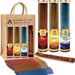 The Aroma Factory Rose,Saffron Sandal & Fresh Active Agarbatti for Pooja,Luxury Incense Sticks,100% Herbal Fragrance Agarbathi (Bottle Pack of 3x100g)