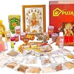 Pujahome Navratri Puja Samagri Kit/Navdurga Puja Kit for Durga Pujan | Navratri Poojan Kit | Ghat sthapna Poojan Kit| Maa Laxmi-Ambe-Durga(50 Items)