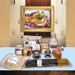 Hawai Complete Daily Pooja Samagri Kit – Pure & Authentic Puja Essentials for Home & Temple Worship with Engineered Wood Wall Hanging Lord Kashi Viswanath Shiva Jyotirlinga Photo Frame 8.5x7 inch