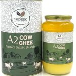 Vaideek A2 Cow Ghee Cultured Desi Cow Ghee (1000 ml)| Bilona Cow Ghee Two Way Churned | Made in Earthen Pots | Lab Certified
