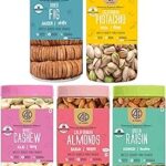 41 FOODS Premium Dry Fruits and Nuts Combo of Healthy Cashews Almonds Raisins Pistachios Figs Crunchy Badam Kaju Pista Anjeer Kishmish 200Gm X 5 1KG