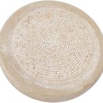 Arya Havan Samagri GAYATRI Stone Chandan rubbing chakla Pata for preparing Sandal Wood Paste and Kids ghutti | Rubbing Sandal Wood and Herbal Medicine/Chandan Chakla (4 inch, White)