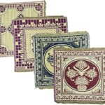 Hitech Sales Pure Cotton Puja Aasan Set Designer Prayer Mats for Puja, Meditation or Sitting on Floor & Multipurpose Use - Size 20 x 20 inch (Multicolor) (4)