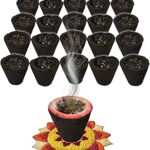 Sambrani Cup (Dhoop Cup/Loban Cup/Guggal Cup) for Daily Puja, Havan/Homa, Made with Black Charcoal (48 Piaces)