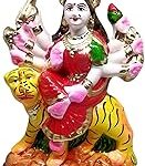 Sai puja ghar, Navratri Maa Durga Devi Idol | Durga Idol |Statue Sherawali MATA Rani Spiritual Puja maa Durga murti with Navratri pujan Samagri