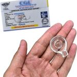 Crystal Heaven Sphatik Shivling (A Grade) Original Certified Idol - AAA Grade Sphatik Healing Clear Quartz Crystal for Mediation Pooja (10-20 Gram), Idol