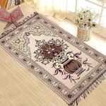 Weavers Villa Prayer Mat/Aasan/Meditation Mat/Multipurpose Velvet Rug Mats.. [Size: 70cm X 110cm]