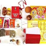 ARINJAY Diwali Puja Kit | Laxmi-Ganesh Pooja Kit with Poster | Diwali Pujan Samagri for Home and Office | Complete Puja Set | 38 Items in Pack