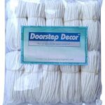 Doorstep Decor Pack of 500 Pieces Long Cotton Wicks/Diya Batti for Pooja. Colour - White, Length - 3 Inches.