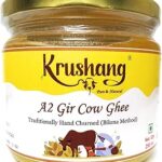Krushang - A2 Gir Cow Bilona Ghee, Traditionally Hand Churned, Made in Earthen pots, A2 Certified, Non-GMO, Fresh Grass Fed 100% Desi Gir Cows, 250 ml