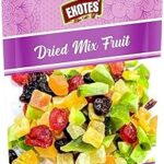 Exotes Dried Mix Fruits 200 Grams – Sweet, Tasty and Chewy Texture of Mango, Pineapple, Papaya & More – Rich in Fiber & Antioxidants – Energizing Snack for Hiking Enthusiasts, Learning Kids & Cooking Friendly Moms
