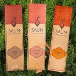 Saum Handrolled Premium Incense Sticks - Loban 50g + Lavender50g + Sandalwood 50gm | Charcoal-Free | Traditional Resin Fragrance