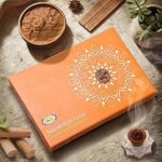 Cycle Pure Naivedya Gold Sambrani Dhoop Cups (Sandalwood), 18 pcs with Holder | Charcoal-Free Havan Cups for Puja, Home & Festivals | Natural Guggal Dhoop for Rituals | Premium Dhoop Cones