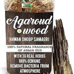 Parag Fragrances Agar Oud Hawan Dhoop Samagri with 36 Types of Herbs/Hawan Samagri for Dhoop, Hawan or Yagya (150gm)