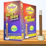 Devyagya Nitya Hawan Dhoop Hawan Samagri & Desi Ghee | Natural and Herbal Dhoop | 120 Dry Dhoopsticks | Budget Pack for Daily Use | Mini havan for Home, Office and Rituals | Offer Apply