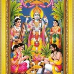 Garuda Photos- Satyanarayana Swamy Photo; Sathyanarayanan photo; Satyanarayan photo; Satnarayan Bhagwan; Sathya Narayanaswamy; Satya Narayana Swami Pooja Puja Vratam Photo frame (Small (with Stand))