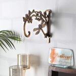 Two Moustaches Brass Dragon Fly Style Handmade Brass Wall Lantern Diya Hanger - Royal Brown